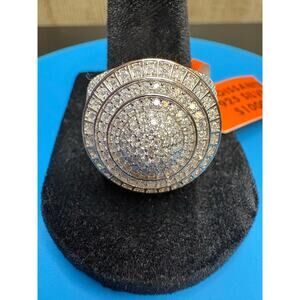 Sz. 11 - Men's 2.5ct Moissanite 925 Sterling Silver Ring